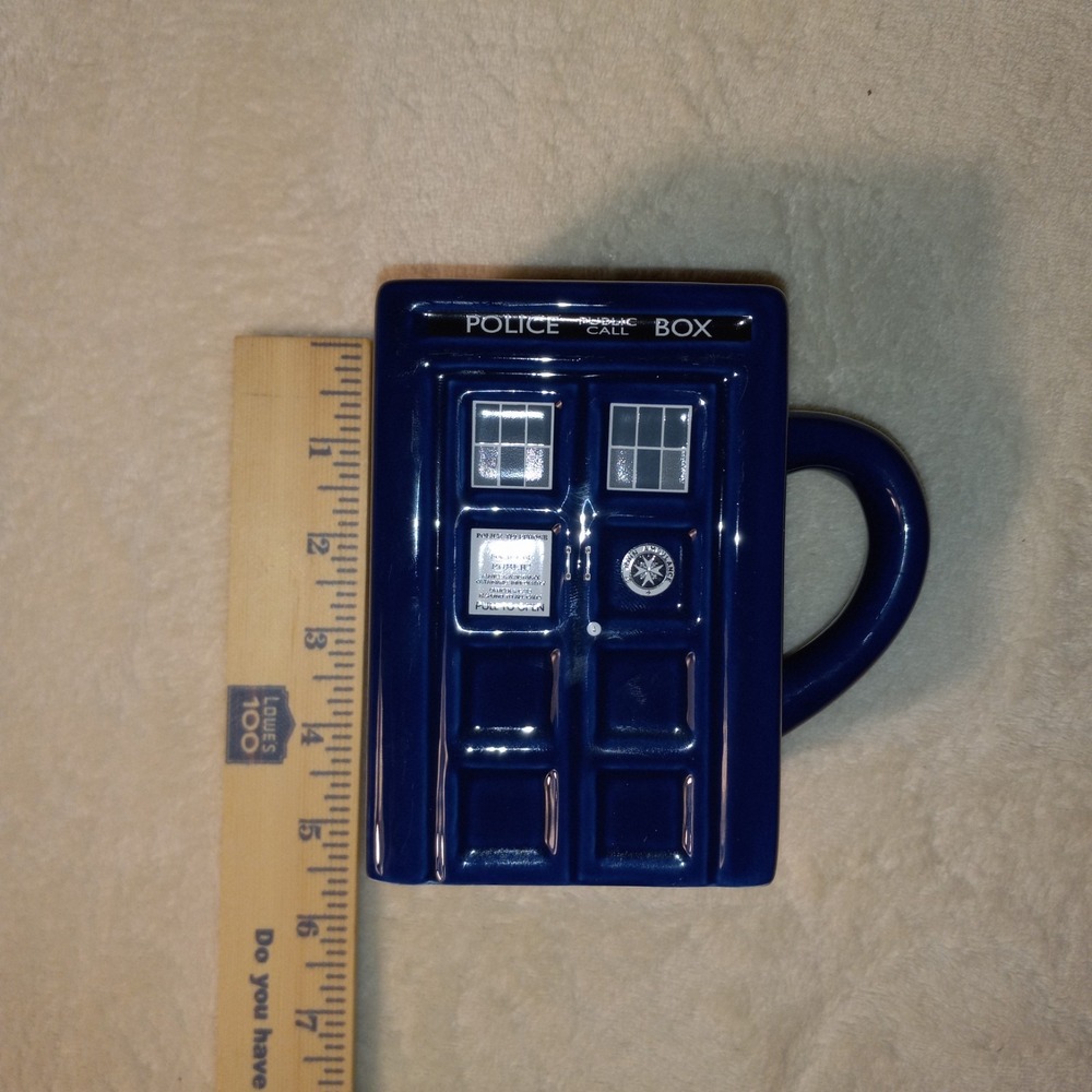 Doctor Who TARDIS Ceramic Mug missing Lid – BBC 2004 Wesco –  Tea Coffee Cup
